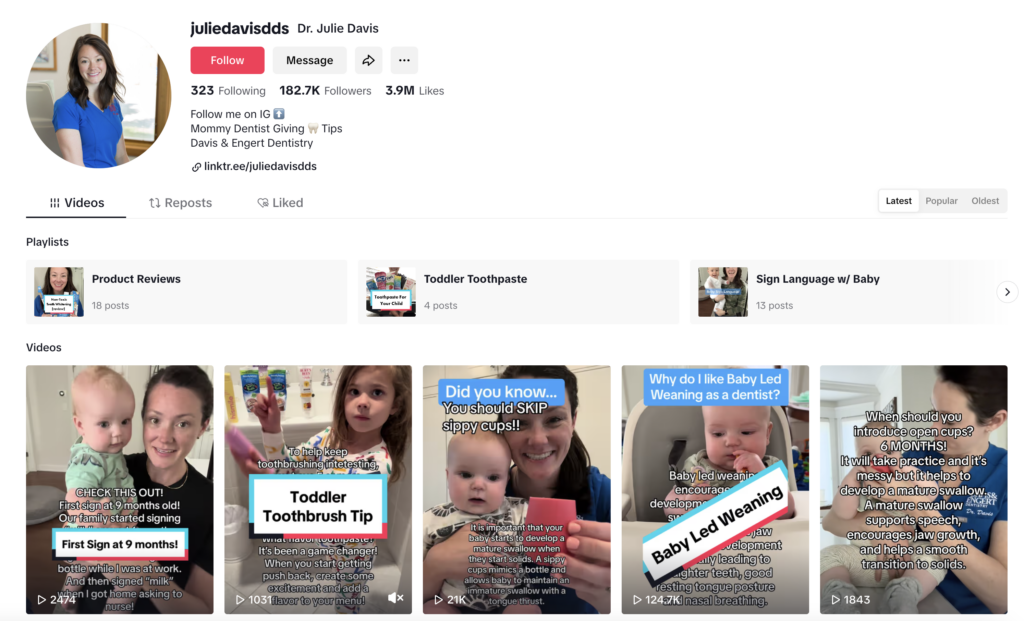 TikTok of Dr Julie Davis