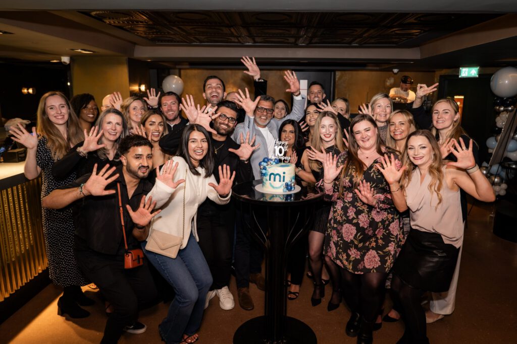 People celebrating 10 years of MiSmile