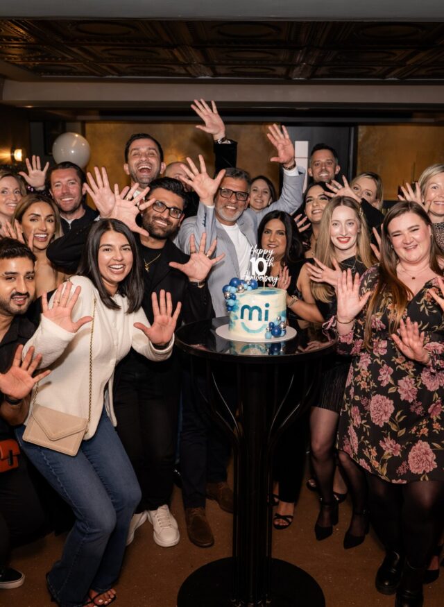 People celebrating 10 years of MiSmile.