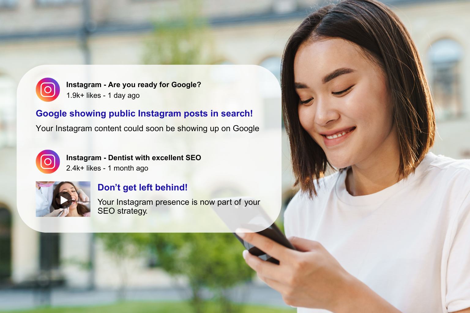 Instagram posts as part of your dental SEO strategy