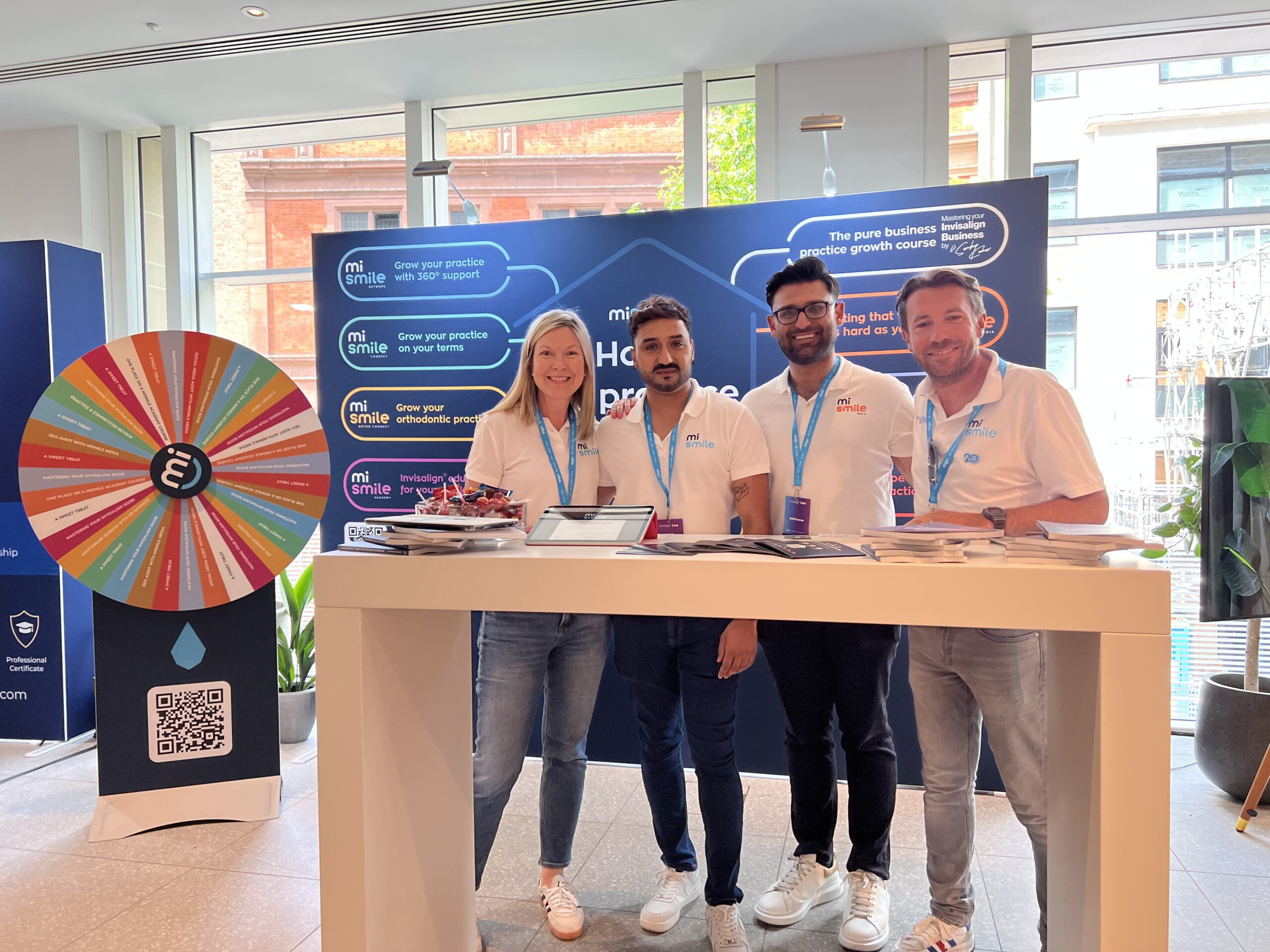 Rahil and the MiSmile team at Invisalign Live 2025